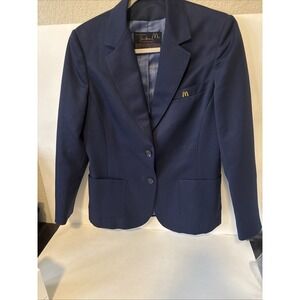 McDonald's Stan Herman Women's Blazer- Blue- Size 12- Worn